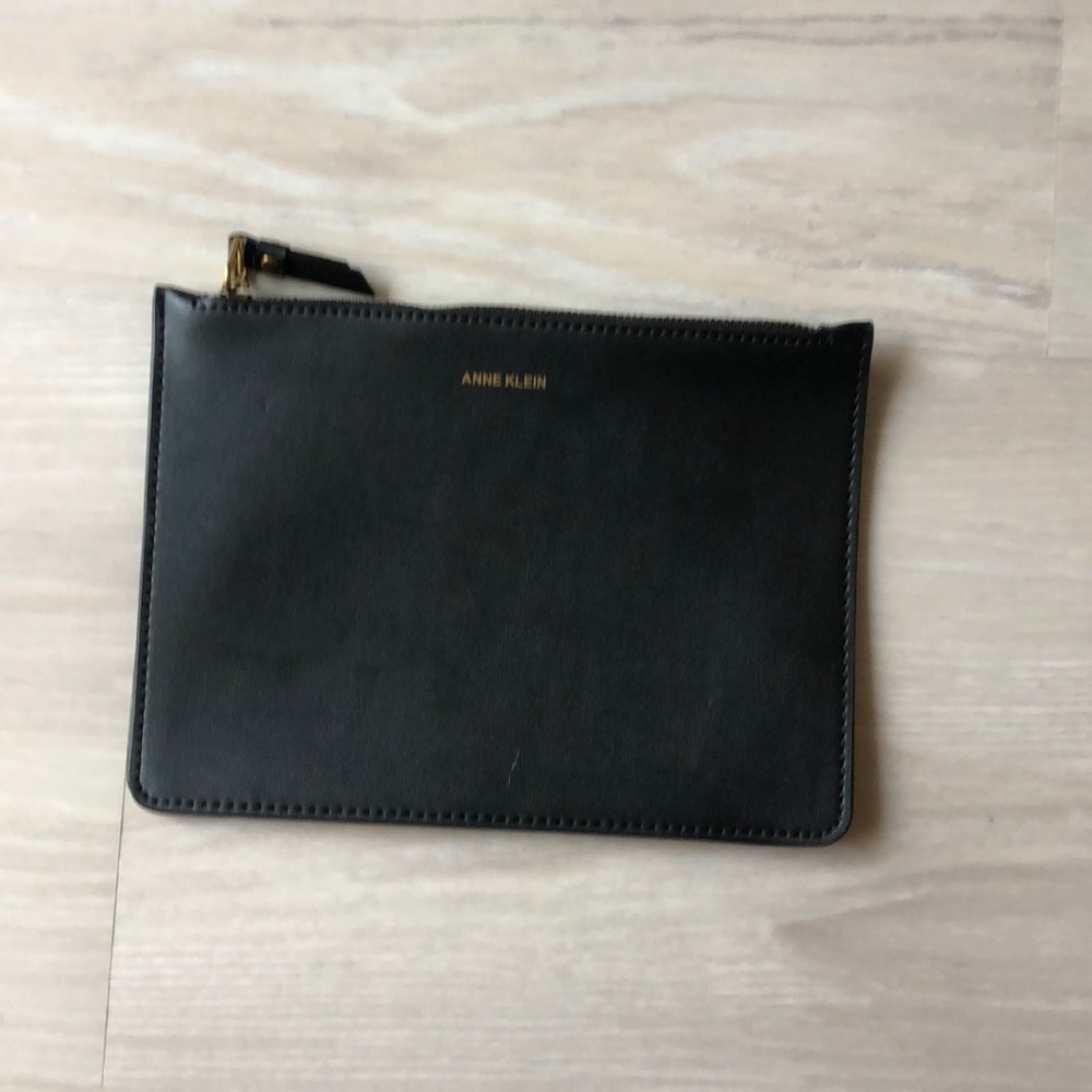 Anne Klein slim clutch - black - never used